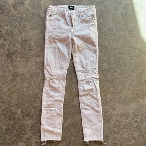 Hudson White Distressed Skinny Jeans. Size 14 girls